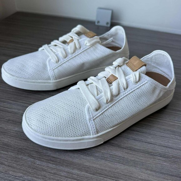 New Olukai Pehuea li Mesh Sneakers Women's  $100 in White - Picture 5 of 16